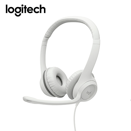 AUDIFONO C/MICROF. LOGITECH H390 USB NOISE CANCELLING WHITE (981-001285)-P